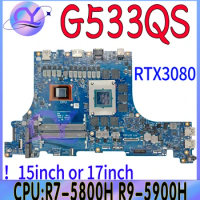 G533Q Laptop Motherboard For ASUS ROG Strix SCAR G533QS G533QM G733QS G733QM Mainboard With R7-5800H R9-5900H RTX3060-6G/3080-8G