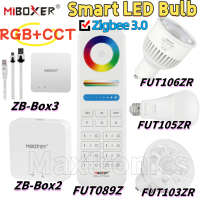 In-stock GU10 bulbs — Miboxer Zigbee 3.0 + 2.4 GHz FUT089Z ZB Box 2/3 remote control, FUT105ZR E27 1