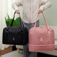 Large Capacity Storage Travel Bag Women Hand Luggage Bag, Portable Waiting for Delivery Bag