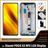 For Xiaomi POCO X3 NFC LCD Display Screen Touch Digitizer Assembly For 6.67‘’ Xiaomi POCO X3/X3 Pro With Frame Replace