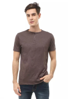 Hamlin Jack T-Shirt Atasan Kasual Kaos Polos Pria Model Kancing Lengan Pendek Material Cotton ORIGIN