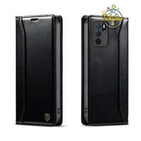 Casing Oppo A16 Crossgrain Super Wallet Cross Grain Case PE Leather Full 360 Degree TPU Waterproof B