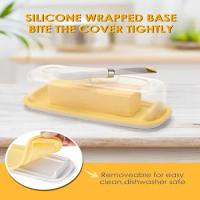Nordic Sealed Butter Box with Cover Knife Butter Plate Butter Dish Cheese Storage Box Household Tableware Kitchen Supplies