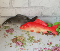 仿真魚小鯽魚 紅鯉魚 假魚模型玩具 攝影道具 教科認知公園裝飾