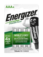 TERBARU - ENERGIZER POWER PLUS AAA A3 RECHARGE BATTERY 7MAH ISI 4 PCS ( POWERPLUS )