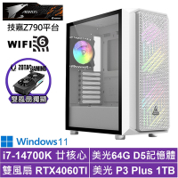 技嘉Z790平台[墮落武神W]i7-14700K/RTX 4060TI/64G/1TB_SSD/Win11