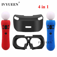 IVYUEEN for Sony PSVR Glass Protective Silicone Skin Case for PlayStation PS VR Move Motion Controller Headset Cover Second