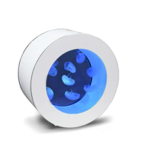 380*204mm Circular Colorful Waterproof LED Jellyfish Tank Aquarium With Remote Control And Chiller