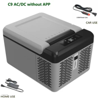 9L Alpicool Auto Car Refrigerator DC12V24V Compressor Portable Freezer Fridge Quick Refrigeration Travel Outdoor Picnic Cooler