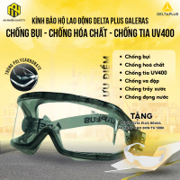 Kính Bảo Hộ Delta Plus Galeras Tròng Polycarbonate Chống Hóa Chất, Chống UV400, Đọng Sương, Va Đập, 