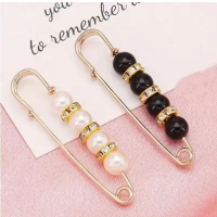 Peniti Motif Mutiara Bross Besar Pengait Aksesoris Celana Jeans Tuspin Bros Fashion Clips Bahan Allo