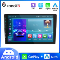 Podofo Android 2Din Car Radio 9Inch Car Multimedia Player GPS Navigation Carplay Android Auto For VW Nissan Ford 2din Autoradio