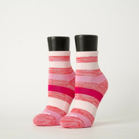 FOOTER 條紋甜心運動氣墊襪  除臭襪 運動襪 襪子 氣墊襪(女-ZH27)