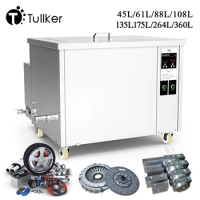 Tullker 360L Oil Filter System Circulation Industry Ultrasonic Cleaner Machine MotherBoard Engine Mould Dust Carbon 28kHz 40kHz
