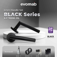 evomab Satu Set Handle Minimalis warna Hitam LZ-9006-BL - Set Silinder