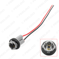 Car LED Light Socket T15 W16W LED Wedge Light Plug Wire Connector Car Round Socket