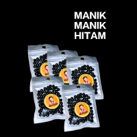 MANIK MANIK HITAM HIASAN JILBAB MOTE MOTE HITAM