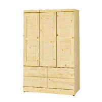 MUNA 家居 松木4×6尺衣櫃(衣櫥 衣櫃 置物櫃 櫥櫃 收納)