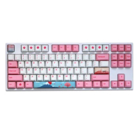 G-MKY Keycap Sakura Cherry Profile Keycap Dye-Sublimation Thick PBT Keycaps MX Switch Mechanical Keyboard Keycap
