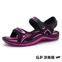 G.P 戶外休閒磁扣涼拖鞋(G2396W-15)紫黑(SIZE:35-39)GP 涼鞋 戶外 機能  阿亮 卜學亮