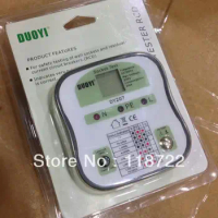 Free Shipping DUOYI OUTLET SAFETY TESTER DY207 RCD ECLB Socket Tester Plug with LCD ECLB EU plug