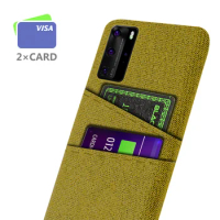 Soft touch fabric case with card slot for Huawei P40 Pro P30 pro P20 Pro mate 40 pro 30 pro 20 Pro