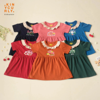 ALILA DRESS // dress bayi bahan kaos motif bunga lucu harga terjangkau terbaru