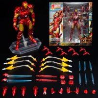 Hot Toys Marvel Iron Man Mk37 Joints Movable Assembled Action Figures Model Doll Toys Collectible Desktop Ornaments Kids Gifts