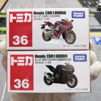 takara tomy tomica Premium scale toy car, TP36 Honda CBR1000RR red motorcycle black car model, boy decorated room gift toys