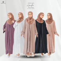 NOVALIE ABAYA DRESS, DRESS MUSLIMAH, DRESS MENYUSU