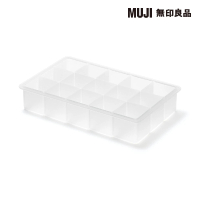 【MUJI 無印良品】矽膠製冰器/方形 15個用/外寸約寬18.4*深11.4*高3cm