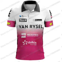 2023 Van Rysel Roubaix 2023 Lille Métropole Polo Shirts Cycling Jersey Casual Polo Business Clothing Golf T Shirt Riding Tops