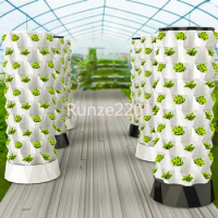 Hydroponics Grow System Aeroponics Growing Planter Pineapple Tower for Indoor Garden Plastic Greenhouse Soilless Planting