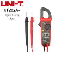UNI-T UT202A + 600A Clamp Meter 600V Tegangan Multimeter Rentang Otomatis True RMS Presisi Tinggi Multimeter