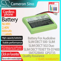 CameronSino Battery for Audioline SLIM DECT 500 SLIM DECT 502 SLIM DECT 502 Duo SLIM fits BTI 5M702BMX Cordless phone Battery