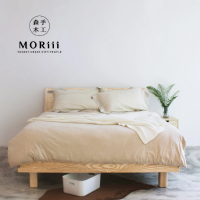 MORiii 森手木工 微麥 標準雙人5尺梣木實木床架