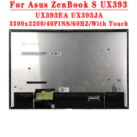 For Asus ZenBook S UX393 UX393EA UX393JA Laptop Lcd Screen Assembly With Touch 13.9Inch 3300x2200 40PIN B139KAN01.0 LCD Assembly