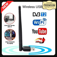 Wifi Adapter DVB T2 150mbps Wifi Dongle Wifi Receiver for TV Box PC Laptop Berkualiti / Penyambung W