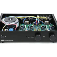 HiFi Stereo 75WX2 Remote Control Power Amplifier Hi-End Home Preamplifier Audio Based on Accuphase E350 C3850