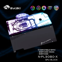 Bykski N-PL3080-X GPU Block For Peladn RTX3080 10GD6X /Zotac RTX 3080 Video Card, VGA Watercooler 5V ARGB/12V RGB M/B SYNC
