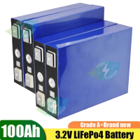 New Brand Lifepo4 100Ah 105Ah 3.2V For 12V 24V 36V 48V 200Ah 400Ah 800Ah EV RV Solar System Battery Pack