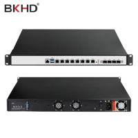 BKHD E3-1225V5 10G SFP+ Server X86 firewall Xeon E3 3.3GHz quad-core four-wire FCLGA1151 1U rack Mikrotik Centos VMWARE ESXI7