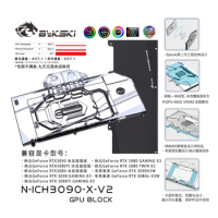 Bykski N-ICH3090-X-V2 GPU Water Block For INNO3D/AX RTX3090/3080 Ice Dragon Super Edition Graphics Card Cooler Radiator RGB AURA