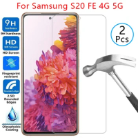 tempered glass screen protector for samsung s20 fe 5g case cover on galaxy s20fe s 20 20s Fan Edition protective phone coque bag
