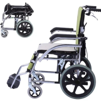Pediatric Wheelchair for Kids Children Lightweight Folding Wheelchair Swing-Away Foot Support w/Straps Desk Length Arm Rests
