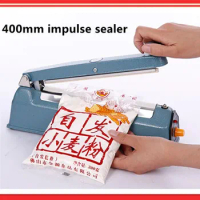 16" 220V 400mm Plastic body impulse sealer Plastic Bag Closer Hand pressure PP PE Sealer plastic film manual packing machine
