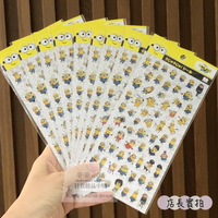 日本直送 小小兵透明貼紙 MINIONS手帳貼紙 日本製貼紙 做記號 重點 美化 包裝 裝飾