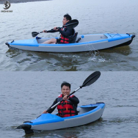 1-2person Inflatable PVC Kayak Fishing Canoe Dinghy For Water Sports Professional Surfing Rafting Touring Kayaking