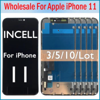 3/5/10Pcs 100% Test incell Lcd Screen For Apple iphone 11 A2221 LCD For iPhone 11 LCD Display Touch Screen Replacment Parts