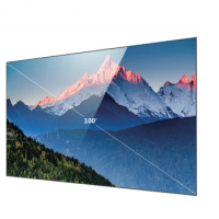 92 inch 100 inch 120 inch alr screen pet crystal 4k home cinema theatre projector fixed frame super slim fresnel ALR screen